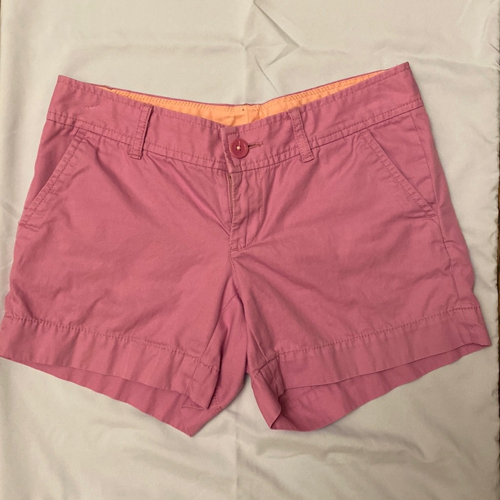 Lilly Pulitzer Callahan chino shorts, size 0.  Orchid (pinkish/purple) color.